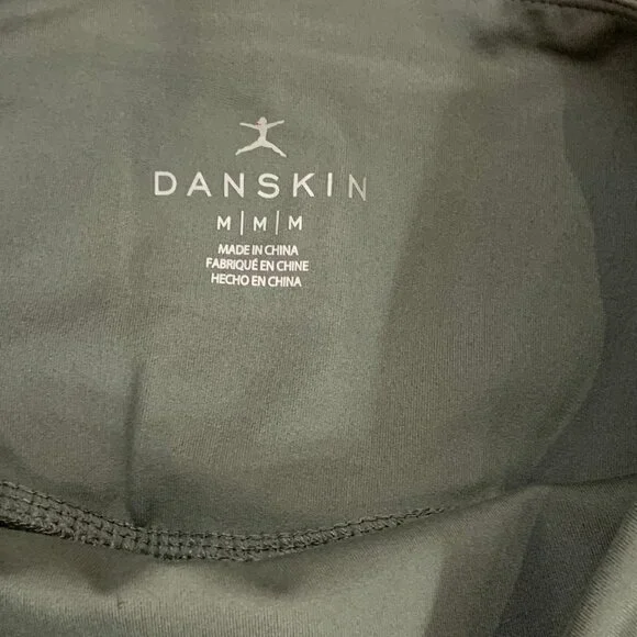NWT Danskin High-Waisted Leggings Green Full Length Pockets Size M Women - Picture 11 of 13